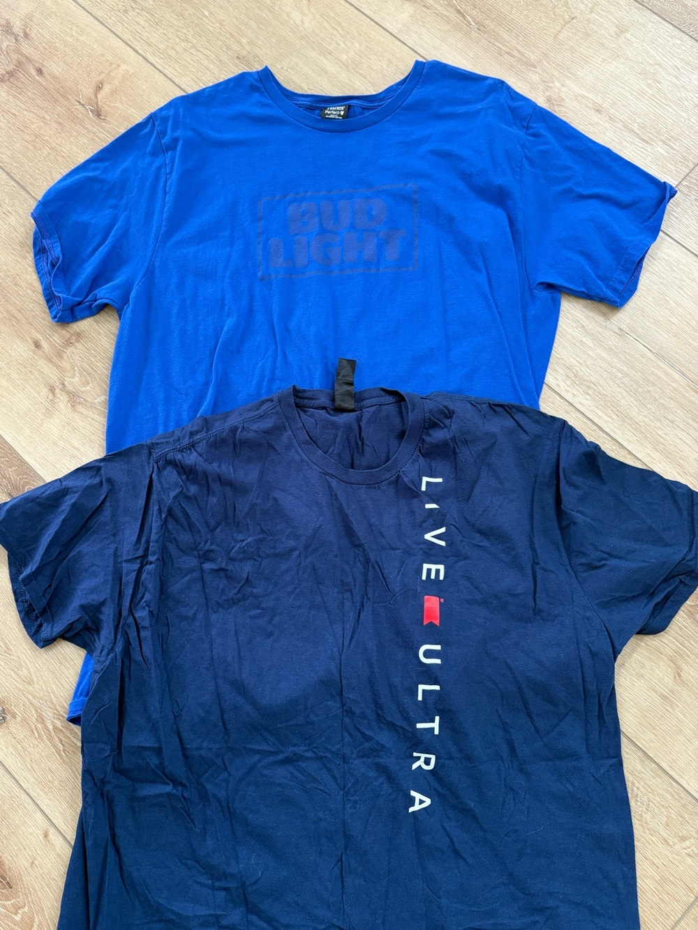 Budweiser Blue and Navy Live Ultra Short Sleeve Tee Duo